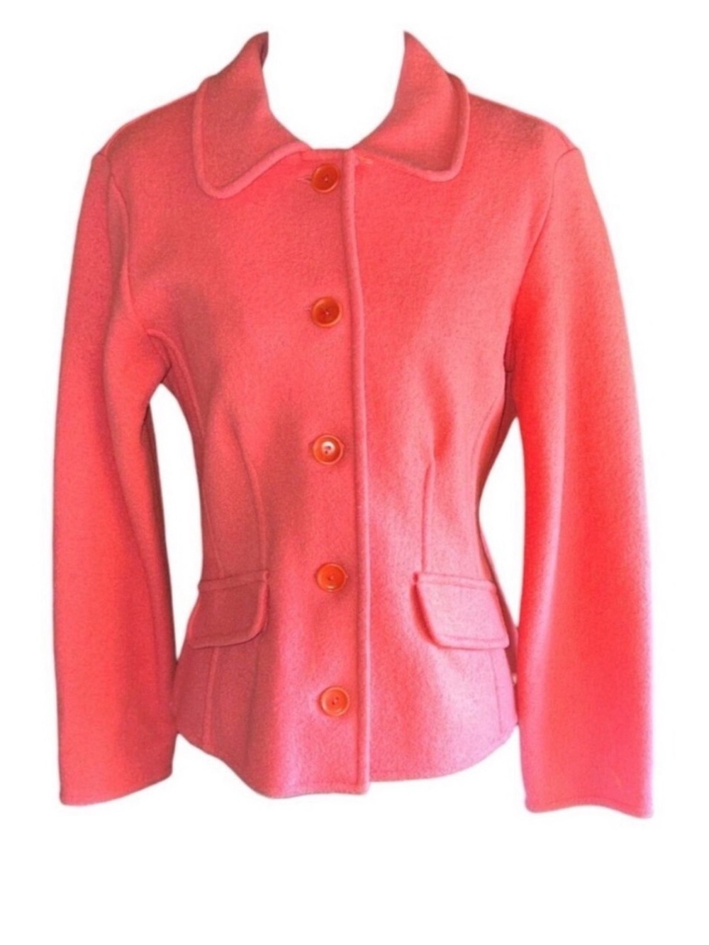 Talbots Alpaca Blend Pink Short Blazer